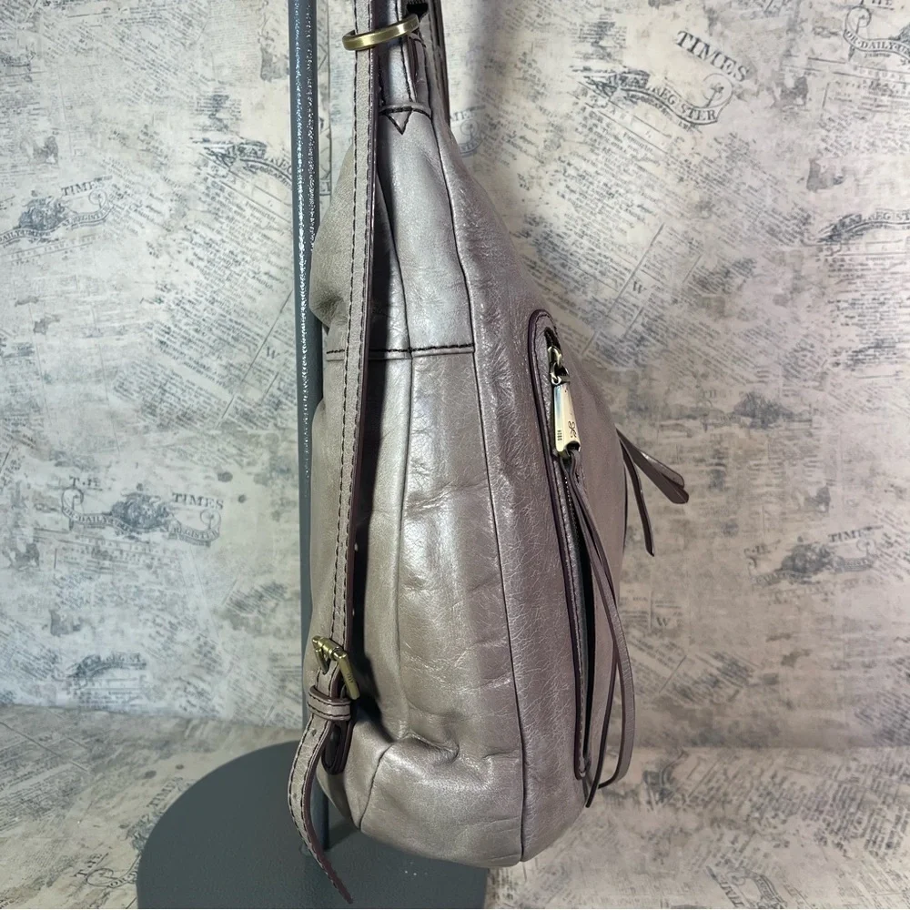 HOBO Merrin Convertible Leather Backpack Shoulder Bag Black Brown Everyday Purse